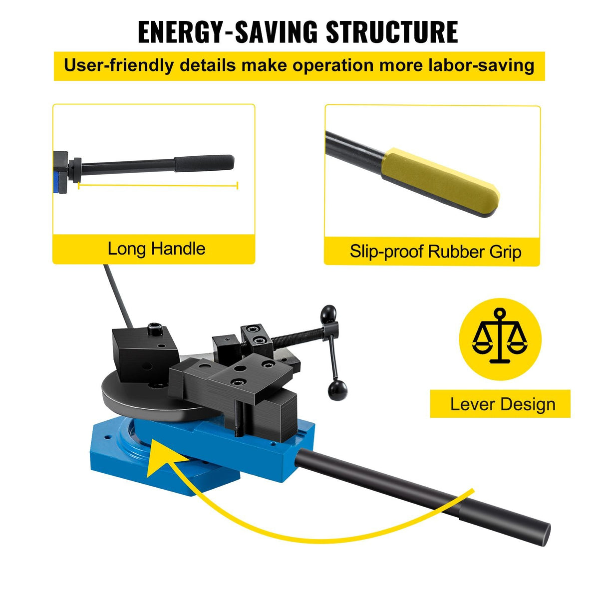 SBG-40 Metal Scroll Bender High-Hardened Steel Scroll Bender Combination of Scroll Radius and Angle Bending Universal Metal Rod Bender For Steel Brass Cooper Aluminum