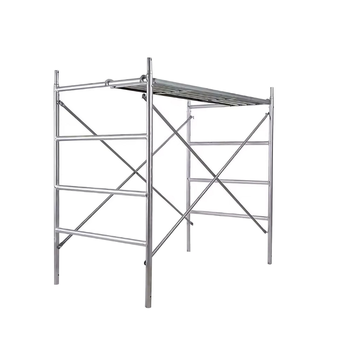 Scaffolding Cross Brace 6x4 ft, 8-Pack Solid Carbon Steel Scaffold Cross Supports, X-Shaped Scaffolding Safety Accessory with Rust- & Corrosion-Proof Galvanized Surface (Only Cross Braces Sold)