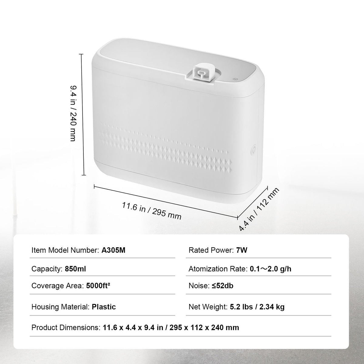 Scent Air Machine, 850ml Bluetooth Smart Essential Oil Diffuser, 5000sq.ft Waterless HVAC Scent Diffuser with Cold Air Technology, Aromatherapy Diffuser Machine for Home, Office, Hotel