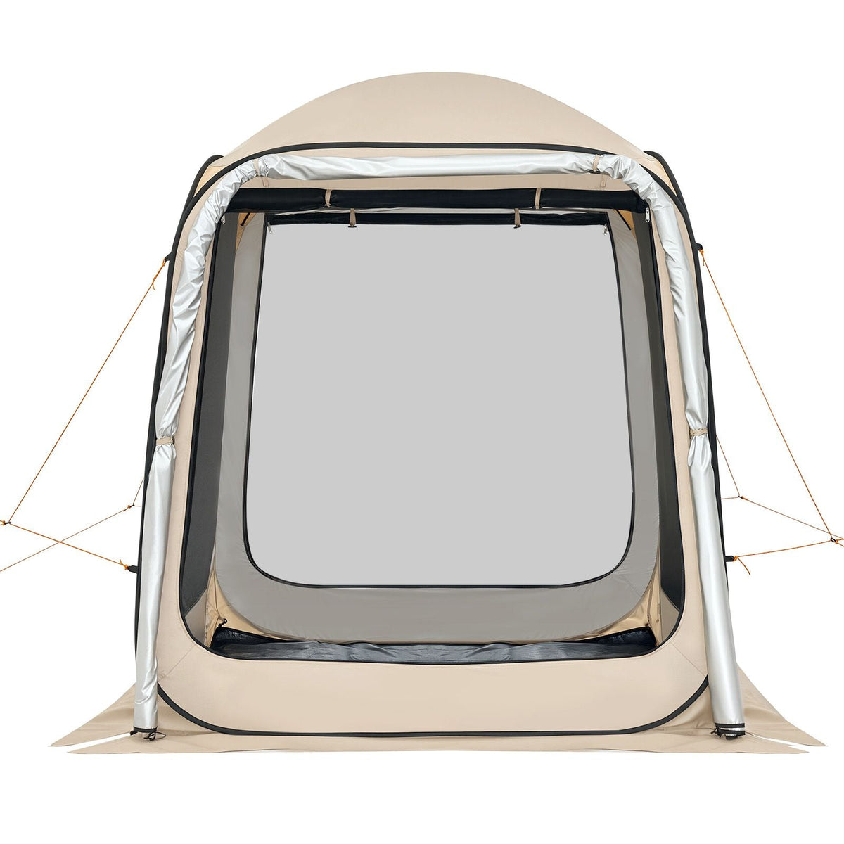 Screen House Tent, 6 x 6 ft, 4-6 Person Pop Up SUV Tailgate Tent, Portable Screened in Canopy with Carry Bag, Netting Sides, for Car Camping, Garden, Patio, Backyard, Outdoor Activities, Beige
