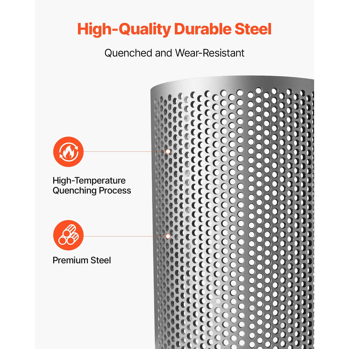 Screen Mesh for Plastic Shredder, High-Quality Steel Durable Mesh, 0.236 in/6 mm High-Precision Aperture Screen, Compatible with Model 250 Plastic Grinder, Suitable for Micro Particle Recycling