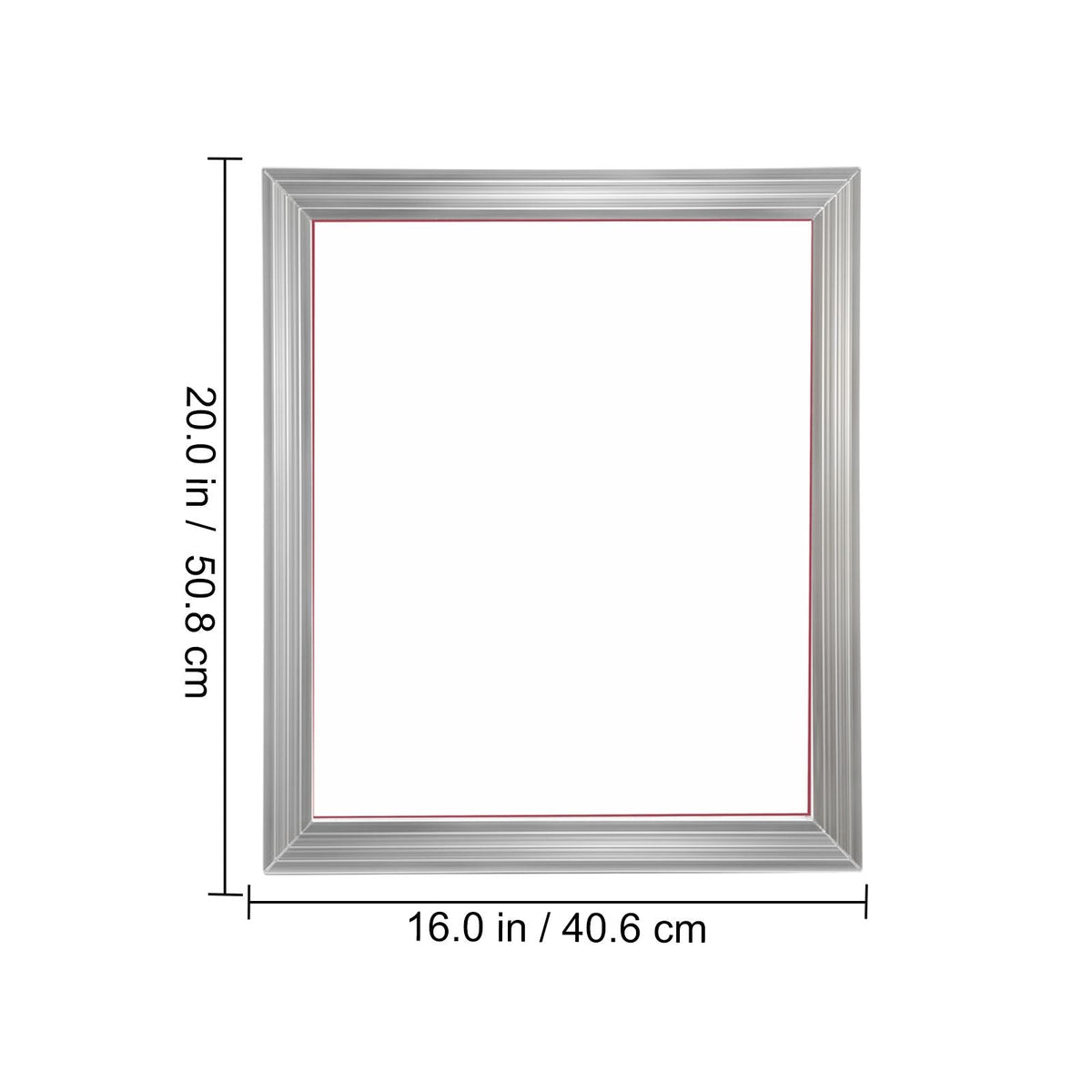 Screen Printing Kit, 6 Pieces Aluminum Silk Screen Printing Frames, 16x20inch Silk Screen Printing Frame with 110 Count Mesh, High Tension Nylon Mesh and Sealing Tape for T-shirts DIY Printing