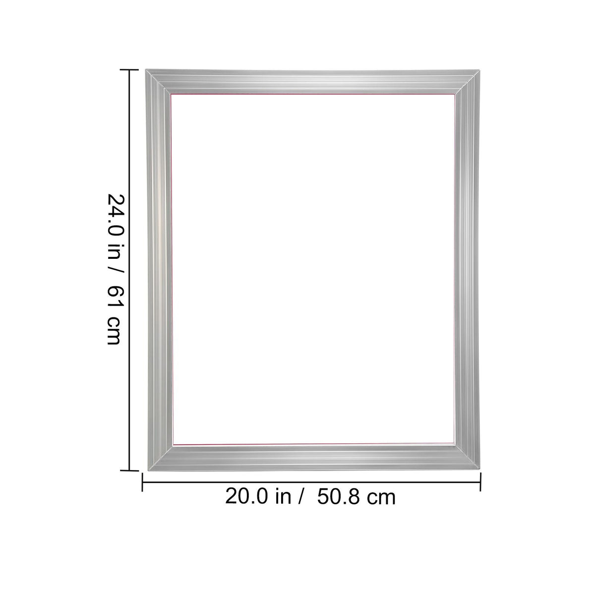 Screen Printing Kit, 6 Pieces Aluminum Silk Screen Printing Frames, 20x24inch Silk Screen Printing Frame with 110 Count Mesh, High Tension Nylon Mesh and Sealing Tape for T-shirts DIY Printing