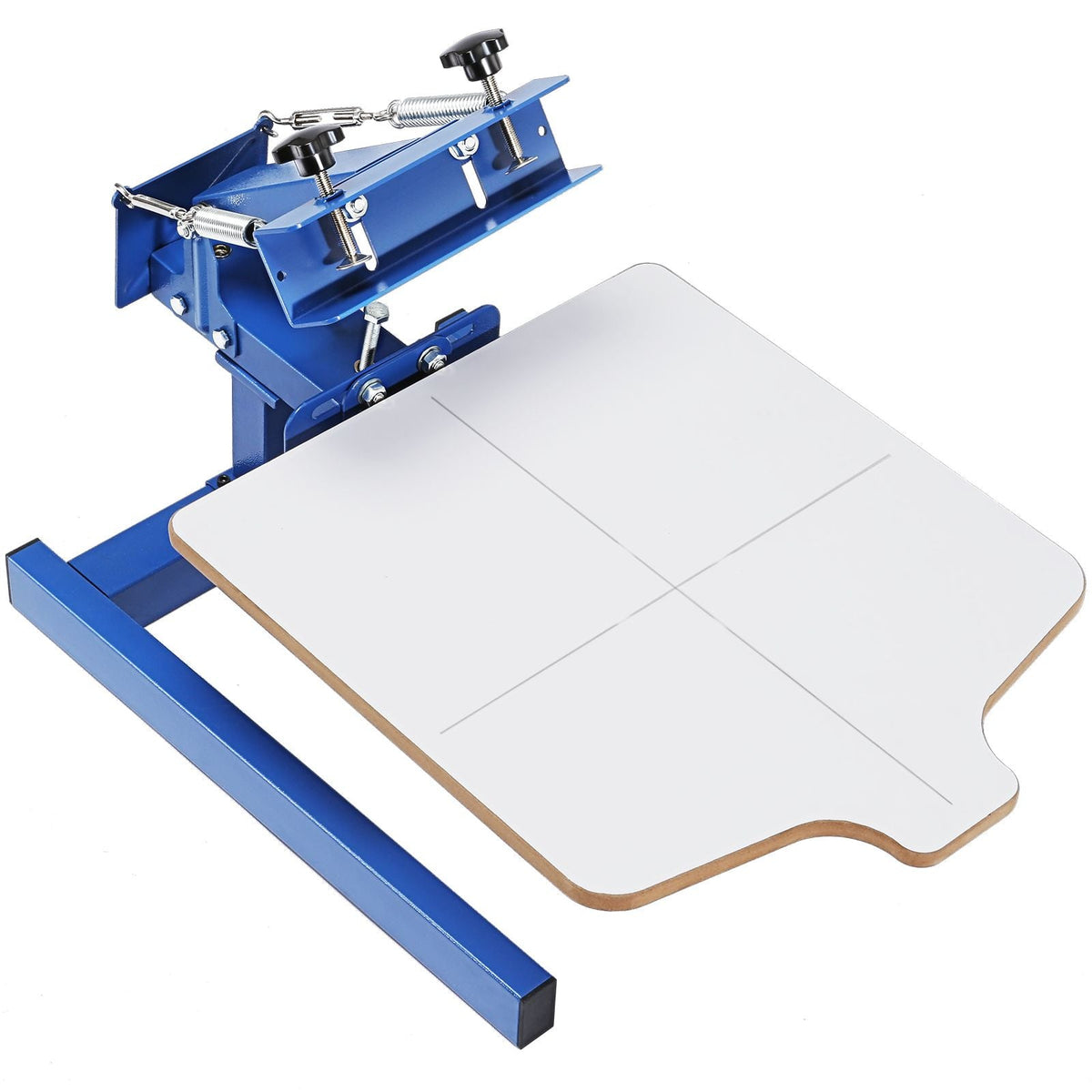 Screen Printing Machine, 1 Color 1 Station Silk Screen Printing Press, 21.2x17.7in Screen Printing Press, Double-layer Positioning Pallet, Adjustable Tension for T-shirt DIY Printing