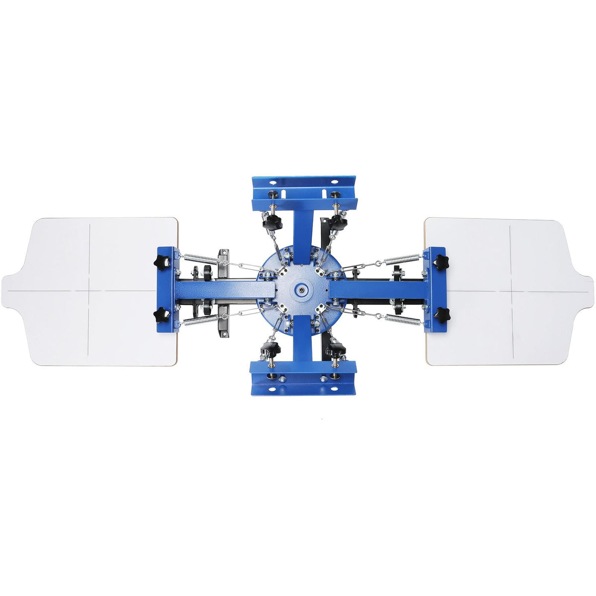 Screen Printing Machine, 4 Color 2 Station, 360° Rotable Silk Screen Printing Press, 21.2 x 17.7in / 54 x 45cm Screen Printing Press, Dual-layer Positioning Pallet for DIY T-shirt Printing