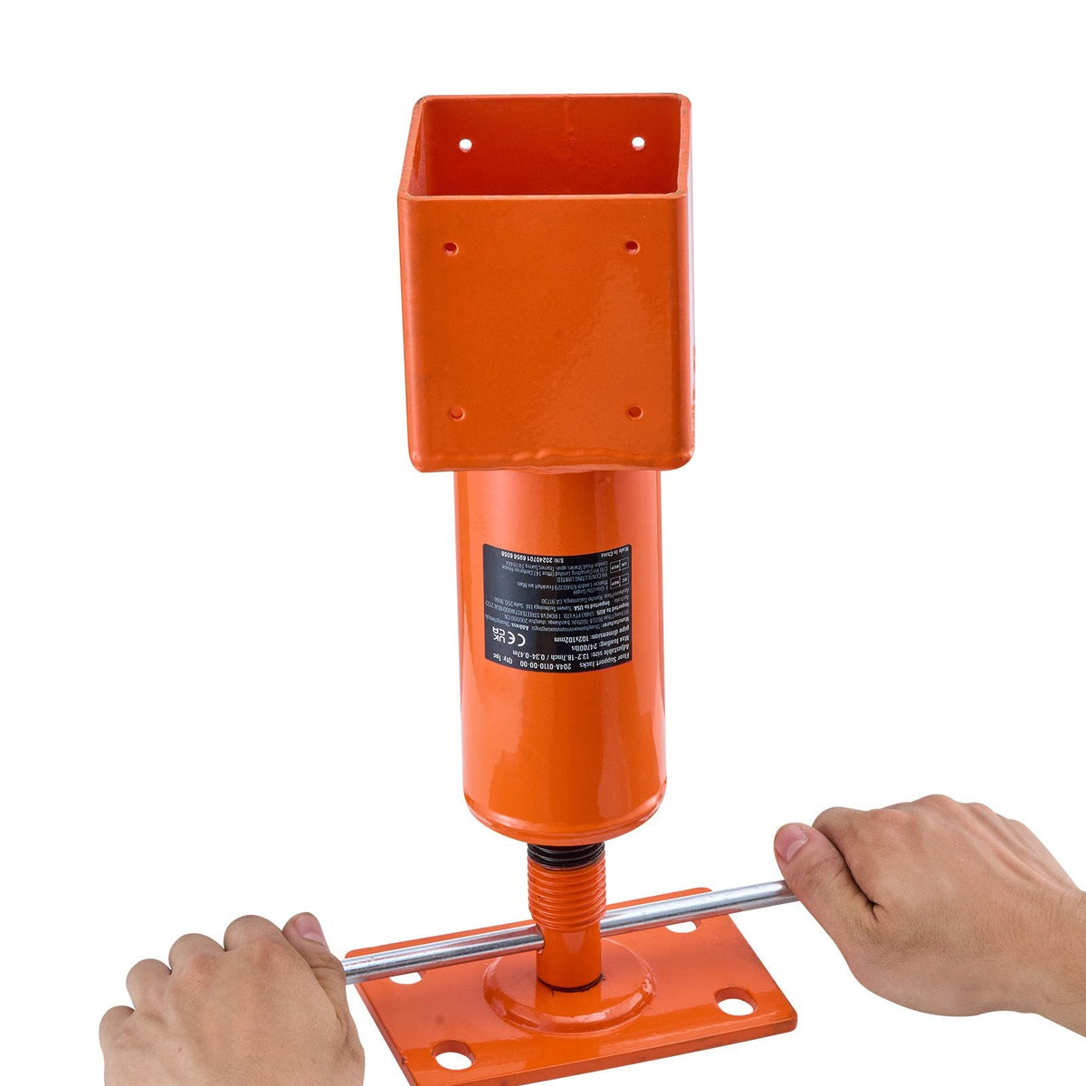 Screw Jack Post, 4" x 4", 13.2"-18.7" Height Range, 24700 lbs Max Load Capacity, Adjustable Shore Jack, Temporary House Jack Pole for Home Leveling, Lifting Floor Crawlspace Basement Shore Beam