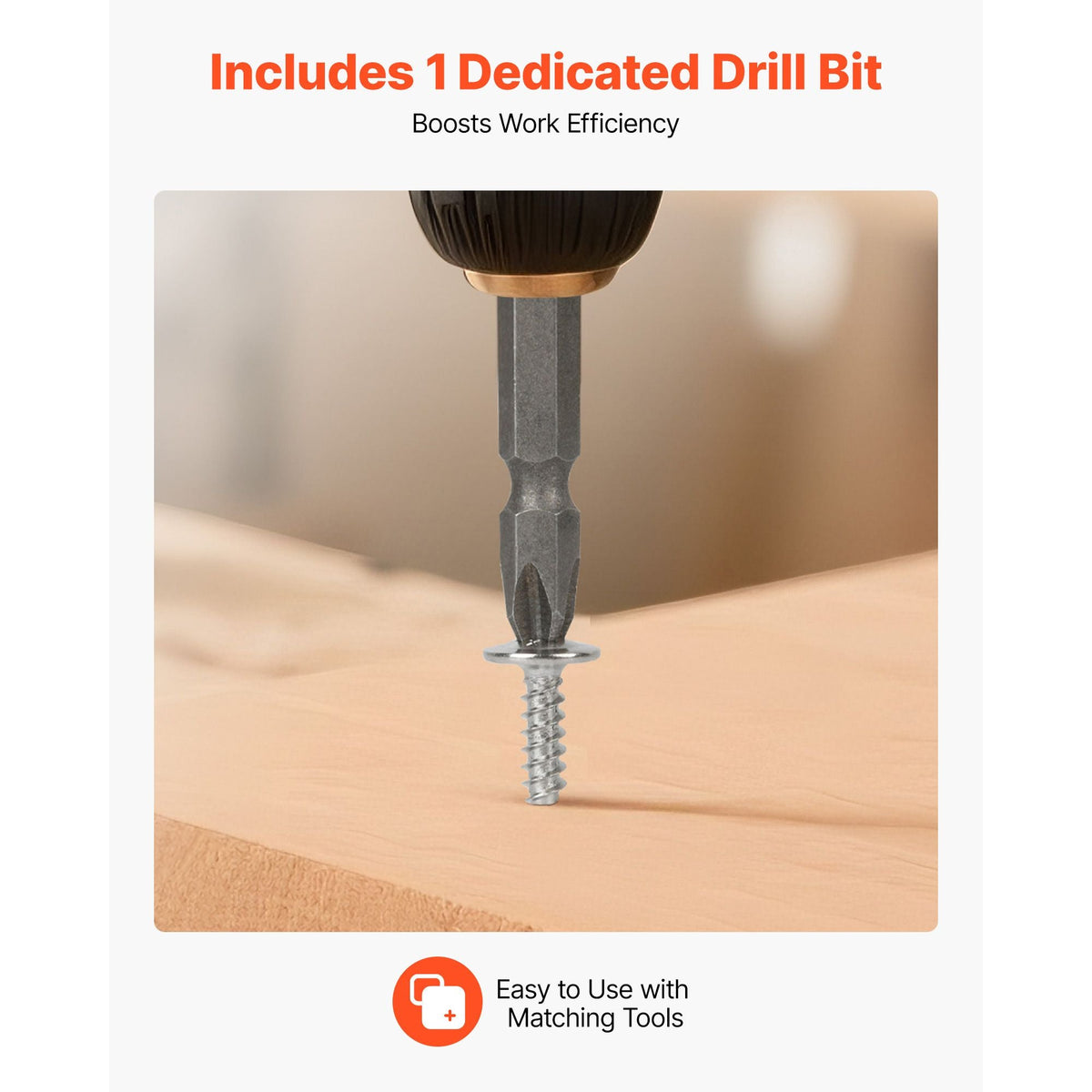 Screws, #8 x 3/4 inch Length Self Drilling Drywall to Wood Screw, All Purpose High-Hardness Stainless Steel Wall Anchors with a Phillips Drill Bit, Cross Slot for Home Renovation(300 per Box)