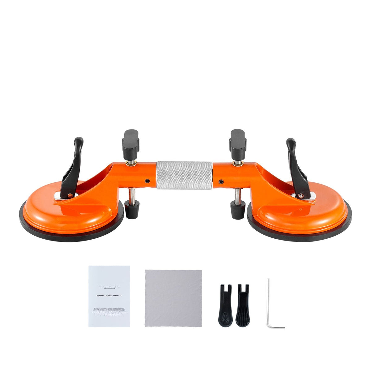 Seamless Seam Setter, 2 Packs Granite Seam Setter with 5 in Vacuum Suction Cups, Seam Joiner for Seam Joining & Leveling, 180° Adjustable, Countertop Installation Tool for Tile Stone Marble Slab