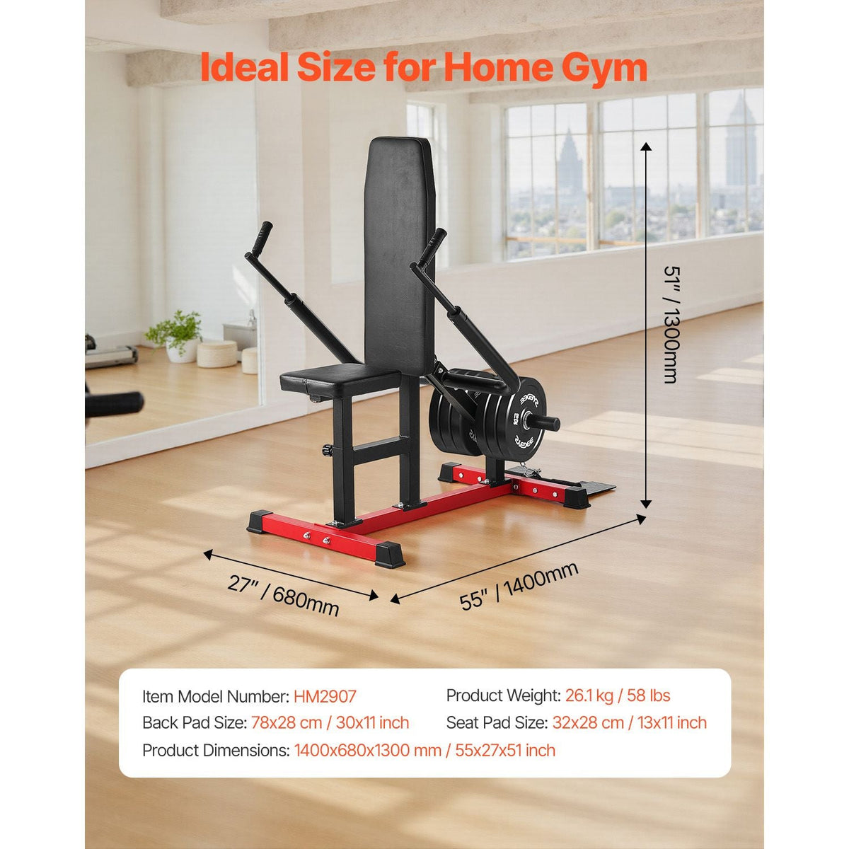 Seated Dip Machine, Tricep Bicep Press Down Machine with Cable Bar, Adjustable Seat, and Backrest, Exercise Equipment for Chest Training, Upper Body Push Fitness Workout, Hold up to 450LBS