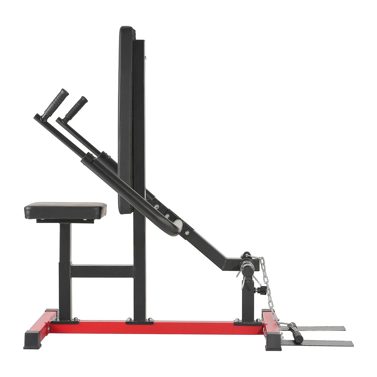 Seated Dip Machine, Tricep Bicep Press Down Machine with Cable Bar, Adjustable Seat, and Backrest, Exercise Equipment for Chest Training, Upper Body Push Fitness Workout, Hold up to 450LBS