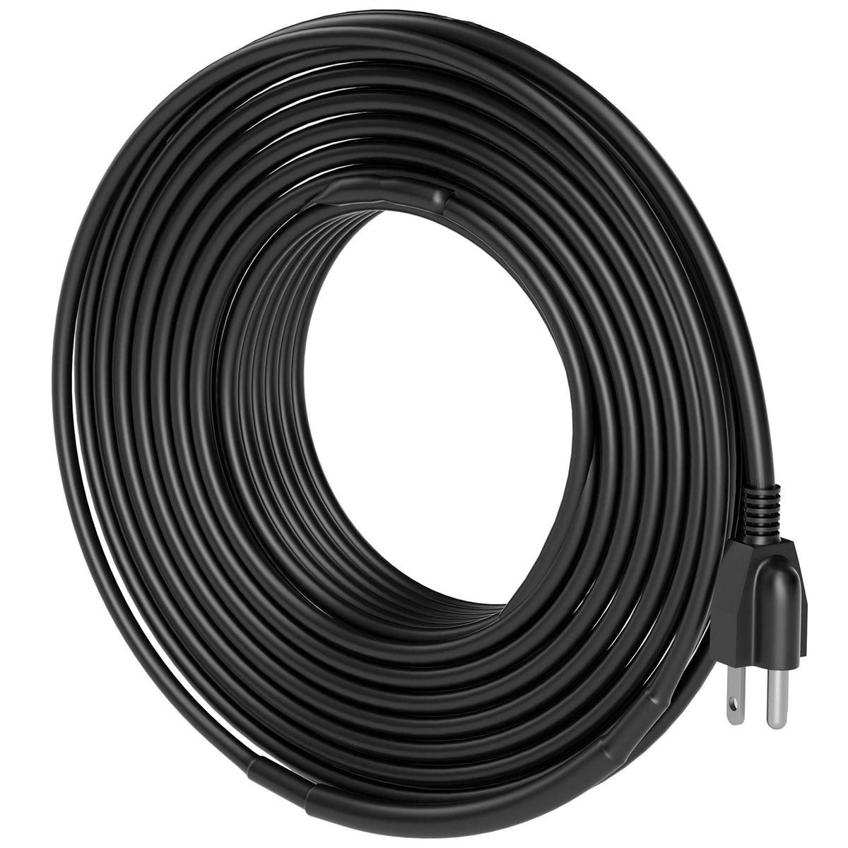 Self-Regulating Pipe Heating Cable, 12FT 5W/FT Heat Tape for Pipes, Roof Snow Melting De-icing, Gutter and Pipe Freeze Protection