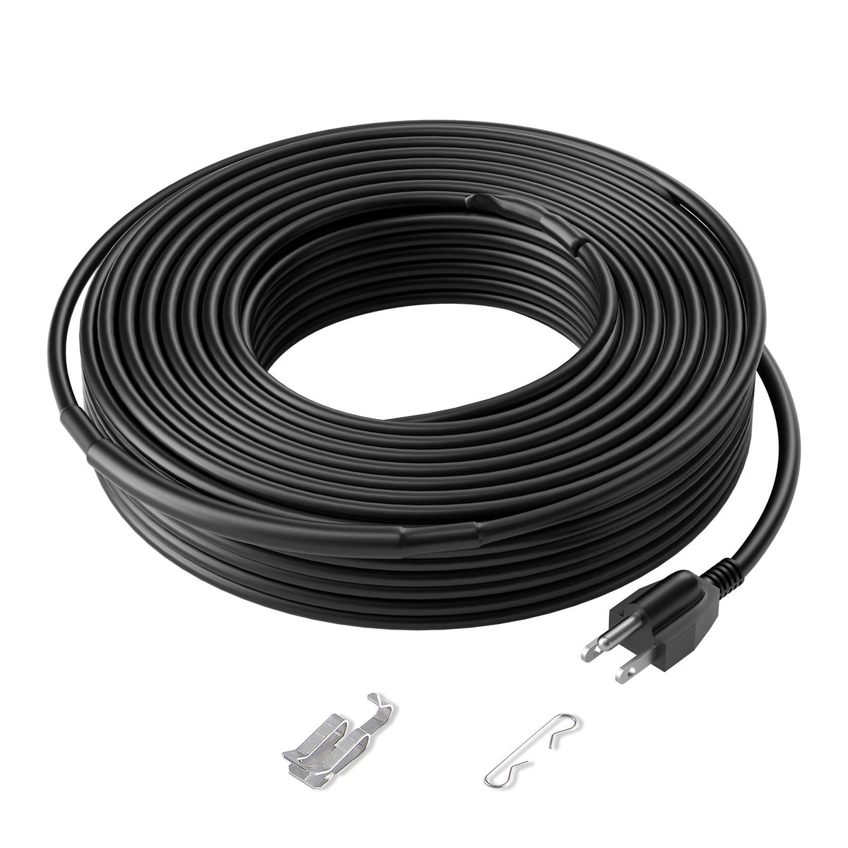 Self-Regulating Pipe Heating Cable, 140FT 5W/FT Heat Tape for Pipes, Roof Snow Melting De-icing, Gutter and Pipe Freeze Protection
