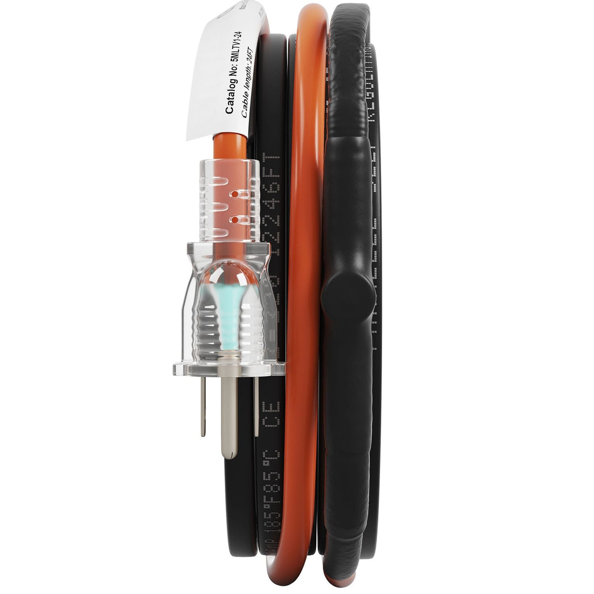 Self-Regulating Pipe Heating Cable, 24-feet 5W/ft Heat Tape for Pipes Freeze Protection, Protects PVC Hose, Metal and Plastic Pipe from Freezing, 120V