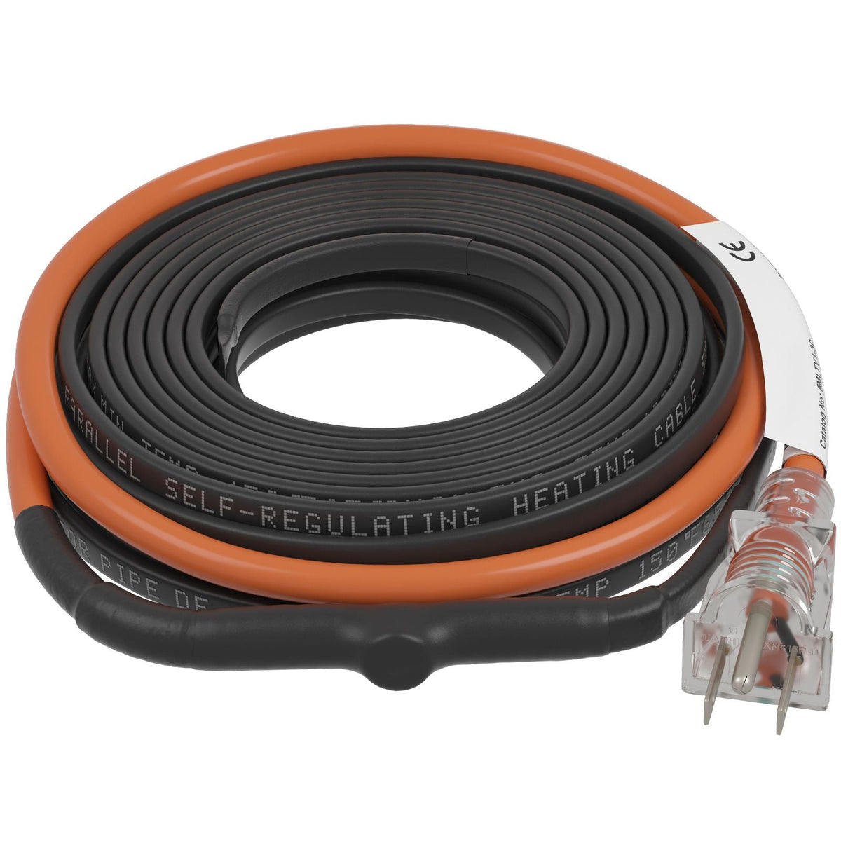 Self-Regulating Pipe Heating Cable, 30-feet 5W/ft Heat Tape for Pipes Freeze Protection, Protects PVC Hose, Metal and Plastic Pipe from Freezing, 120V
