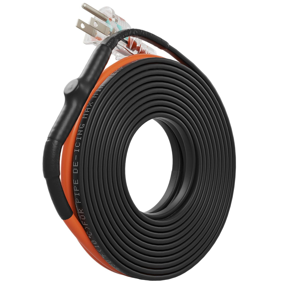 Self-Regulating Pipe Heating Cable, 30-feet 5W/ft Heat Tape for Pipes Freeze Protection, Protects PVC Hose, Metal and Plastic Pipe from Freezing, 120V