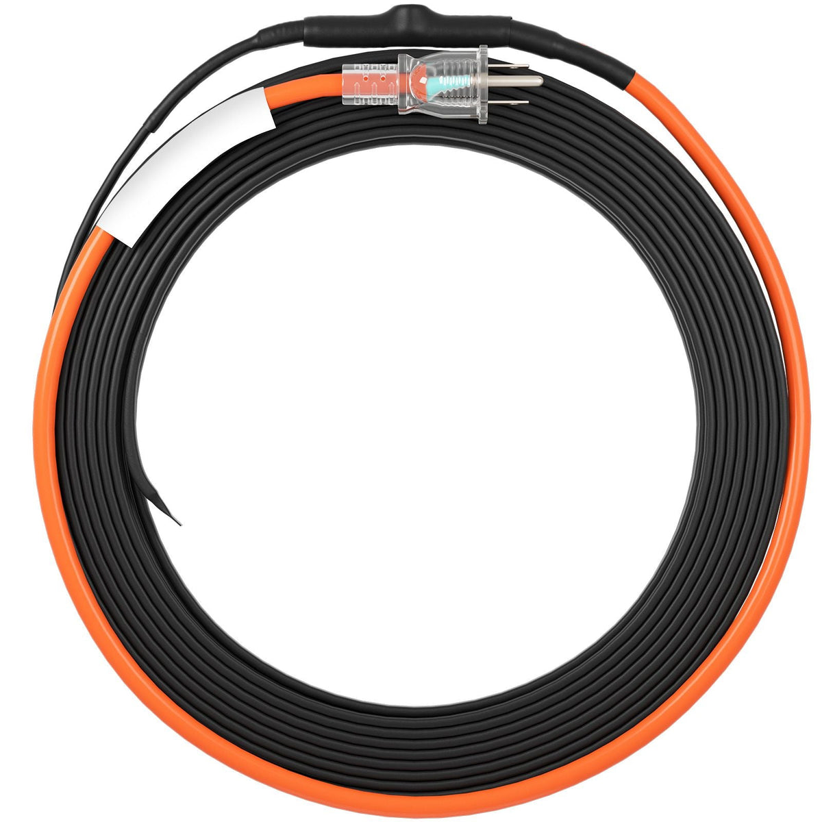 Self-Regulating Pipe Heating Cable, 40FT 5W/FT Heat Tape for Pipes Freeze Protection, Water Pipe Heat Cable with Built-in Thermostat Protects PVC Hose, Metal and Plastic Pipe from Freezing