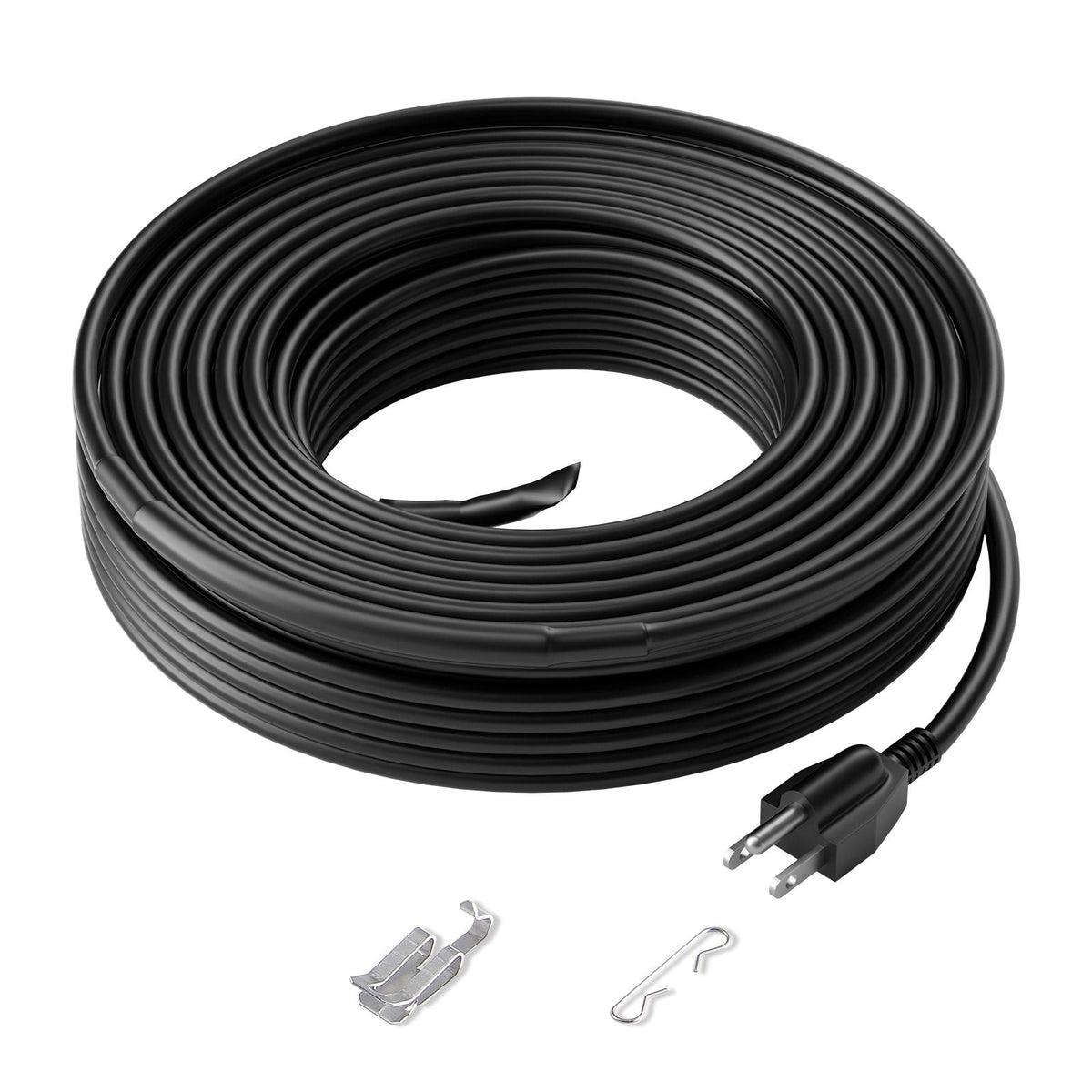 Self-Regulating Pipe Heating Cable, 80FT 5W/FT Heat Tape for Pipes, Roof Snow Melting De-icing, Gutter and Pipe Freeze Protection