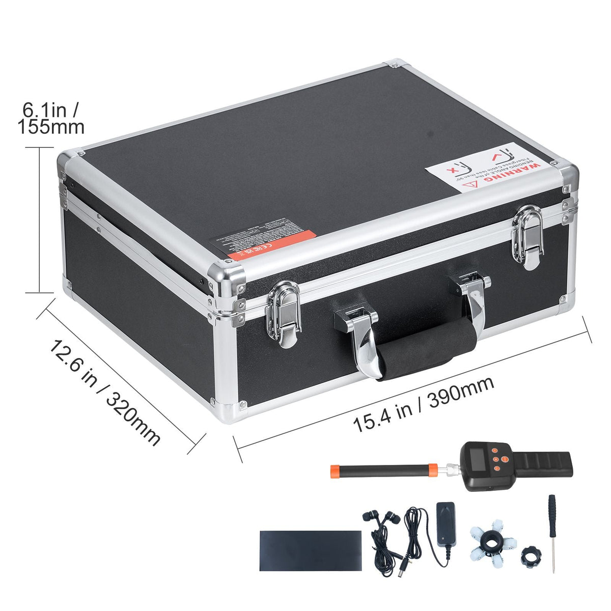 Sewer Camera with 512Hz Locator, 98 ft/30 m, 9" Drain Inspection Camera with Self-Leveling, 36X Zoom, Plumbing Camera with Lights-12 LED, 32GB Card, IP68 Waterproof Snake Camera for Duct Pipe