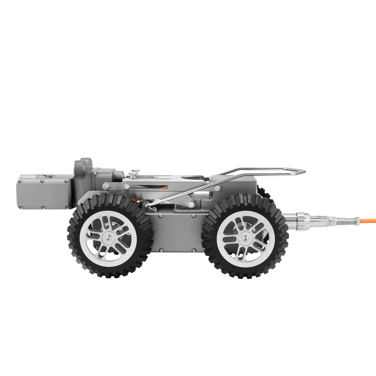 Sewer Pipe Inspection Robot, 197FT Pipeline Detection Crawling Robot with 2MP Front/Rear Cameras & Touchscreen Tablet, IP68 Plumbing Camera with Lights & Distance Counter for Industrial Pipes