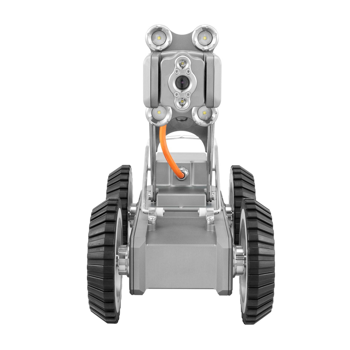 Sewer Pipe Inspection Robot, 197FT Pipeline Detection Crawling Robot with 2MP Front/Rear Cameras & Touchscreen Tablet, IP68 Plumbing Camera with Lights & Distance Counter for Industrial Pipes
