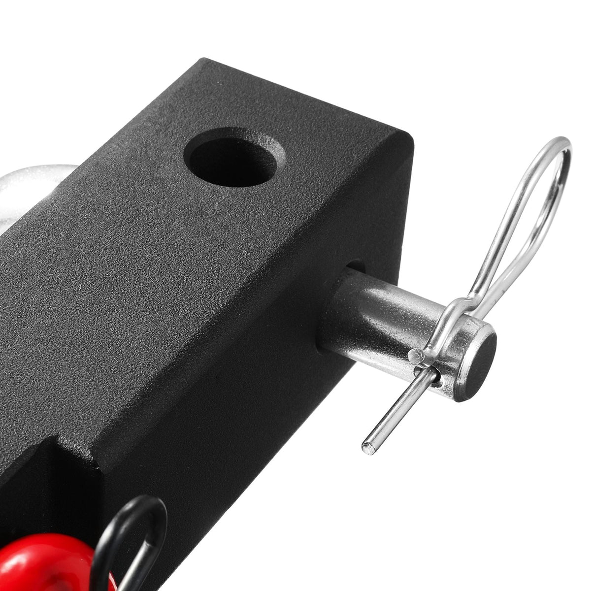 Shackle Hitch Receiver, Fits 2" Receivers, 52900 lbs Breaking Strength, D Ring Shackle with Trailer Hitch Lock Pin, Heavy Duty Towing Accessories for Trucks, Jeeps, Off-Road Vehicle Recovery