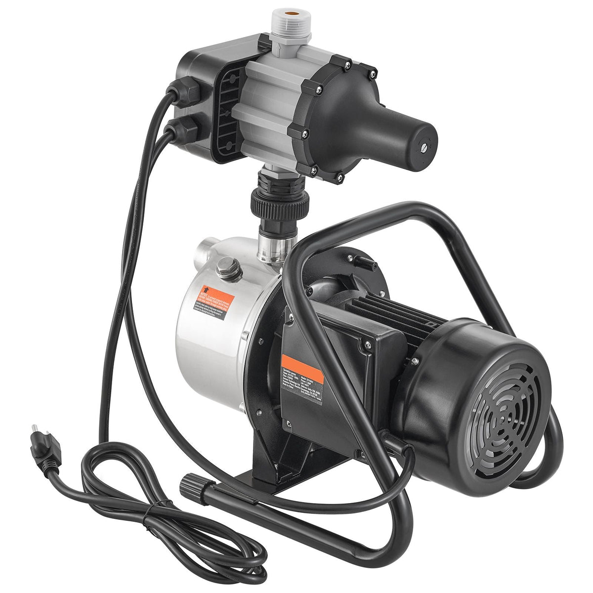 Shallow Well Pump, 1HP 115V, 1200 GPH 145 ft Head, Portable Stainless Steel Sprinkler Booster Jet Pumps with Automatic Controller for Garden Lawn Irrigation system, Water Transfer
