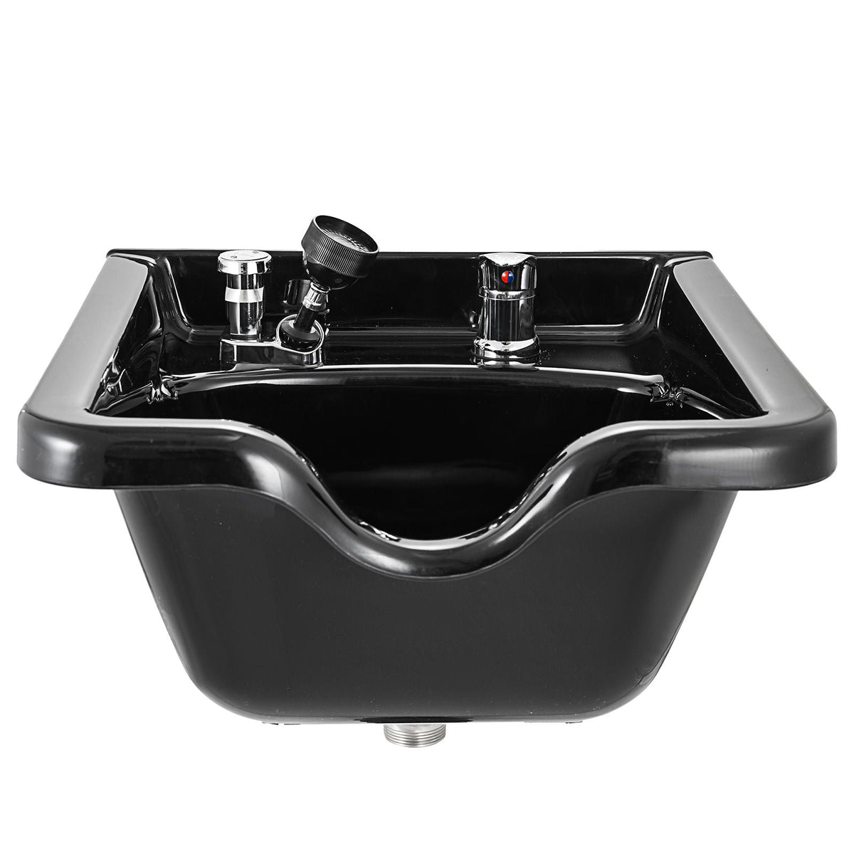 Shampoo Bowl Sink Black ABS Plastic Salon and Spa Hair Sink Beauty Salon Equipment for Hair Stylists