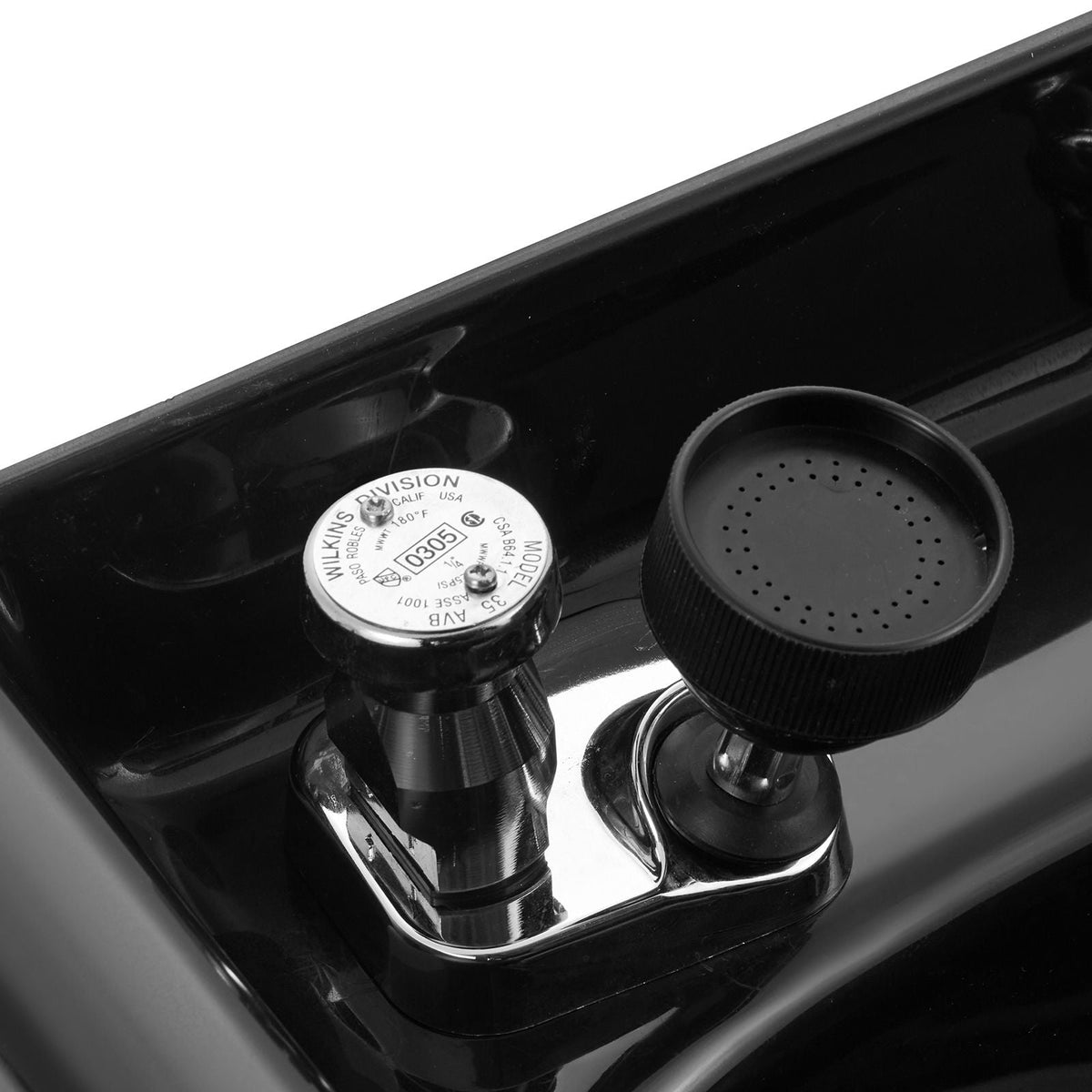 Shampoo Bowl Sink Black ABS Plastic Salon and Spa Hair Sink Beauty Salon Equipment for Hair Stylists