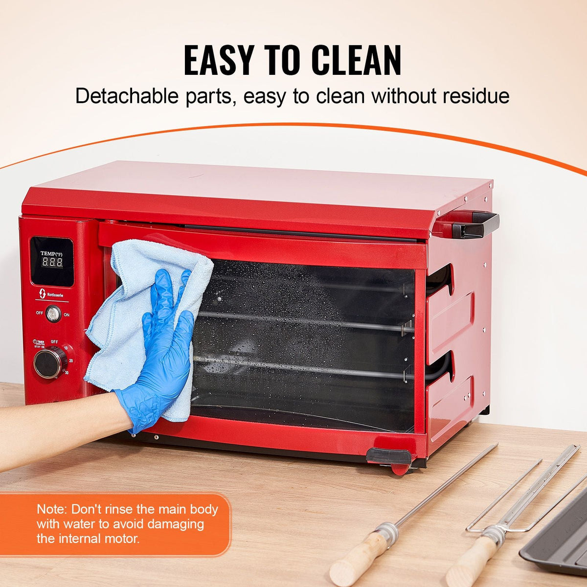Shawarma Grill Machine, 2 Strings of Barbecue Capacity, Chicken Shawarma Cooker Machine, Electric Broiler Gyro Rotisserie Oven Doner Kebab Machine, for Home Restaurant Kitchen Parties