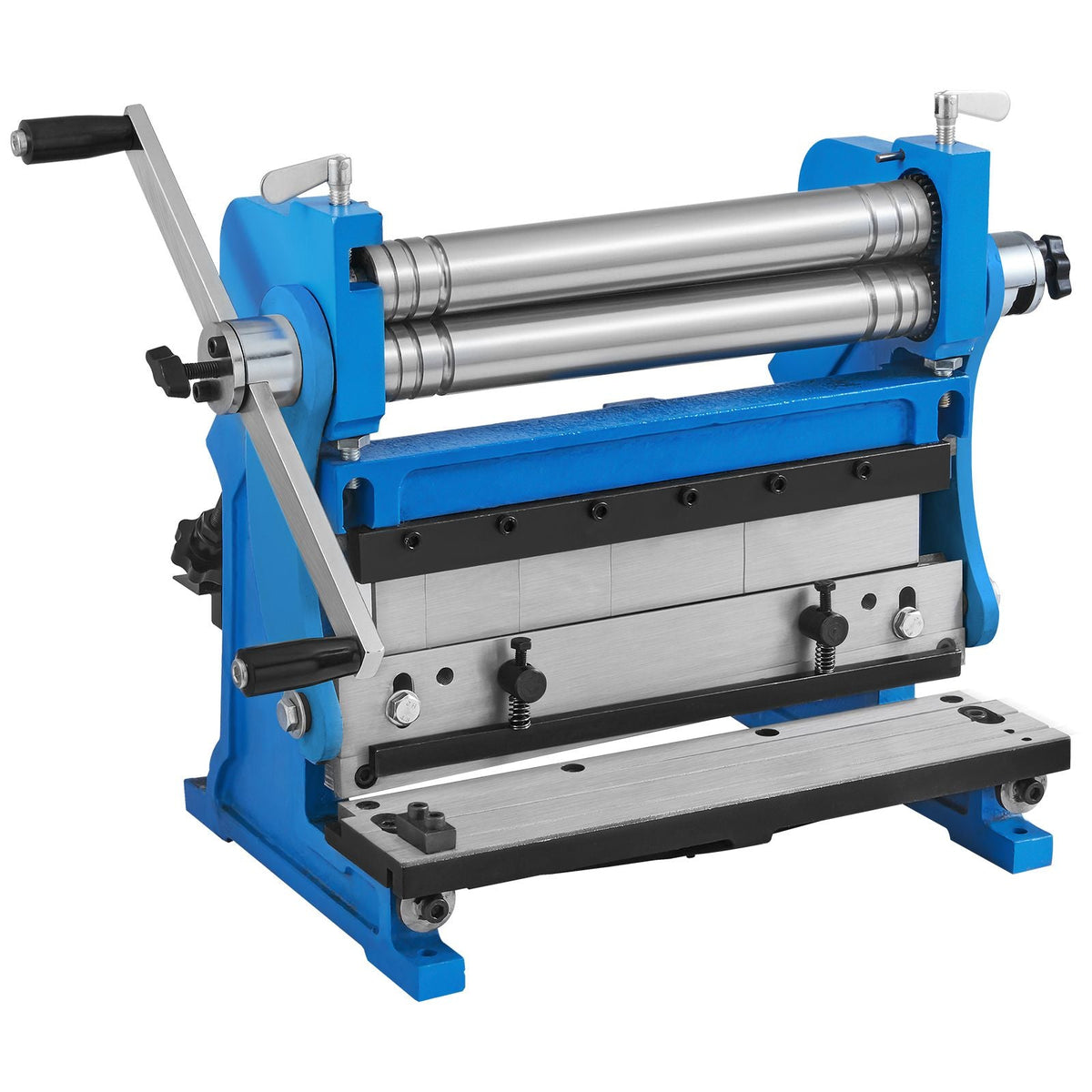 Sheet Metal Brake, 12-inch, 3-In-1 Combination Shear Brake Roll Machine, 20-Gauge Capacity Shear Press Brake with 90° Max Bending Angle, Shears and Slip Roll Machine for Shear Bending Rolling