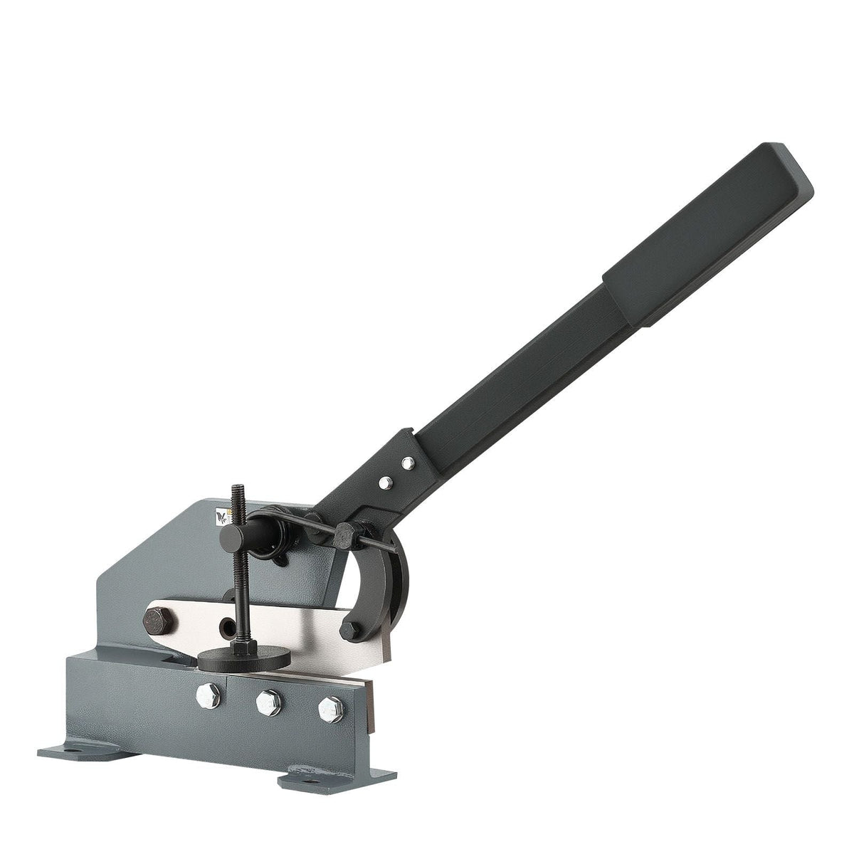 Sheet Metal Shear, 6 in Manual Hand Plate Shear, Heavy Duty Mounting Type Sheet Cutter with Solid Steel Frame, High Precision, Extended Handle for Cutting Steel, Copper, Rebar, and Aluminum