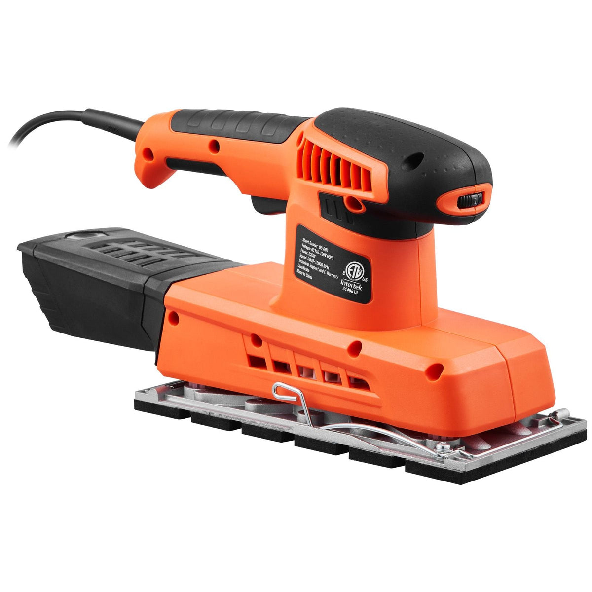 Sheet Sander, 1/2 Sheet 2.5A Electric Sander for Woodworking, Max. 12000RPM Variable Speed Sheet Finishing Sander with Sandpaper and Dust Box for Wood Polishing Sanding