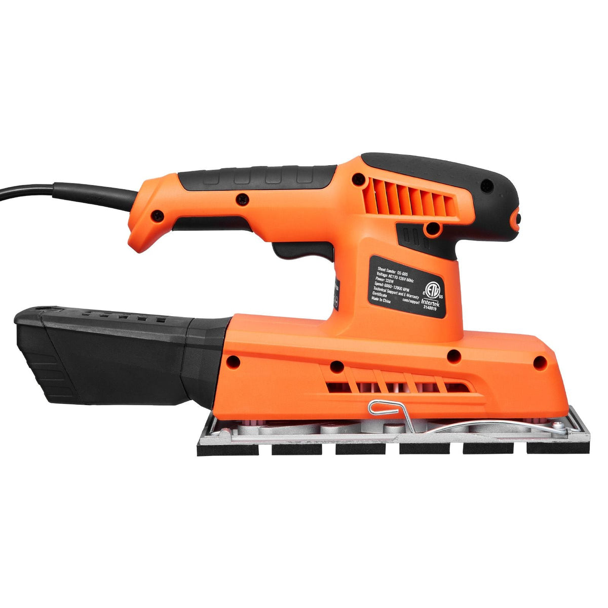 Sheet Sander, 1/2 Sheet 2.5A Electric Sander for Woodworking, Max. 12000RPM Variable Speed Sheet Finishing Sander with Sandpaper and Dust Box for Wood Polishing Sanding