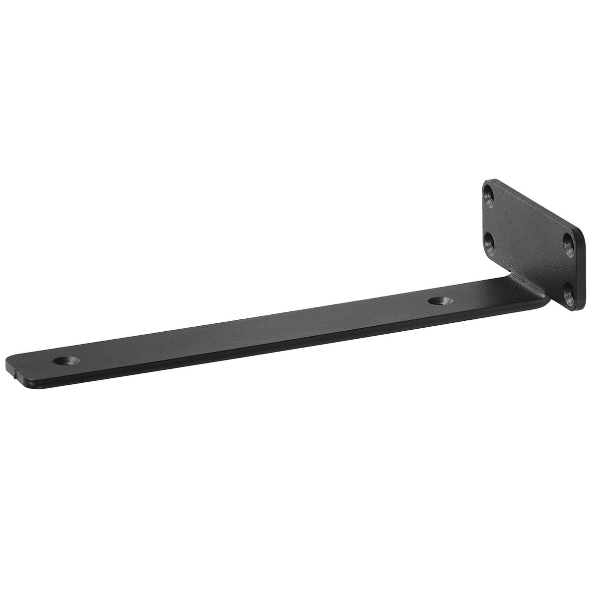 Shelf Bracket, 10'L x 4'W x 1.6'H, 6 Pcs Heavy Duty Floating Shelf Brackets, Brackets for Shelves, 5mm Thick Matte Black L Shelf Bracket,Steel Shelving Brackets with 160 lbs Load Capacity