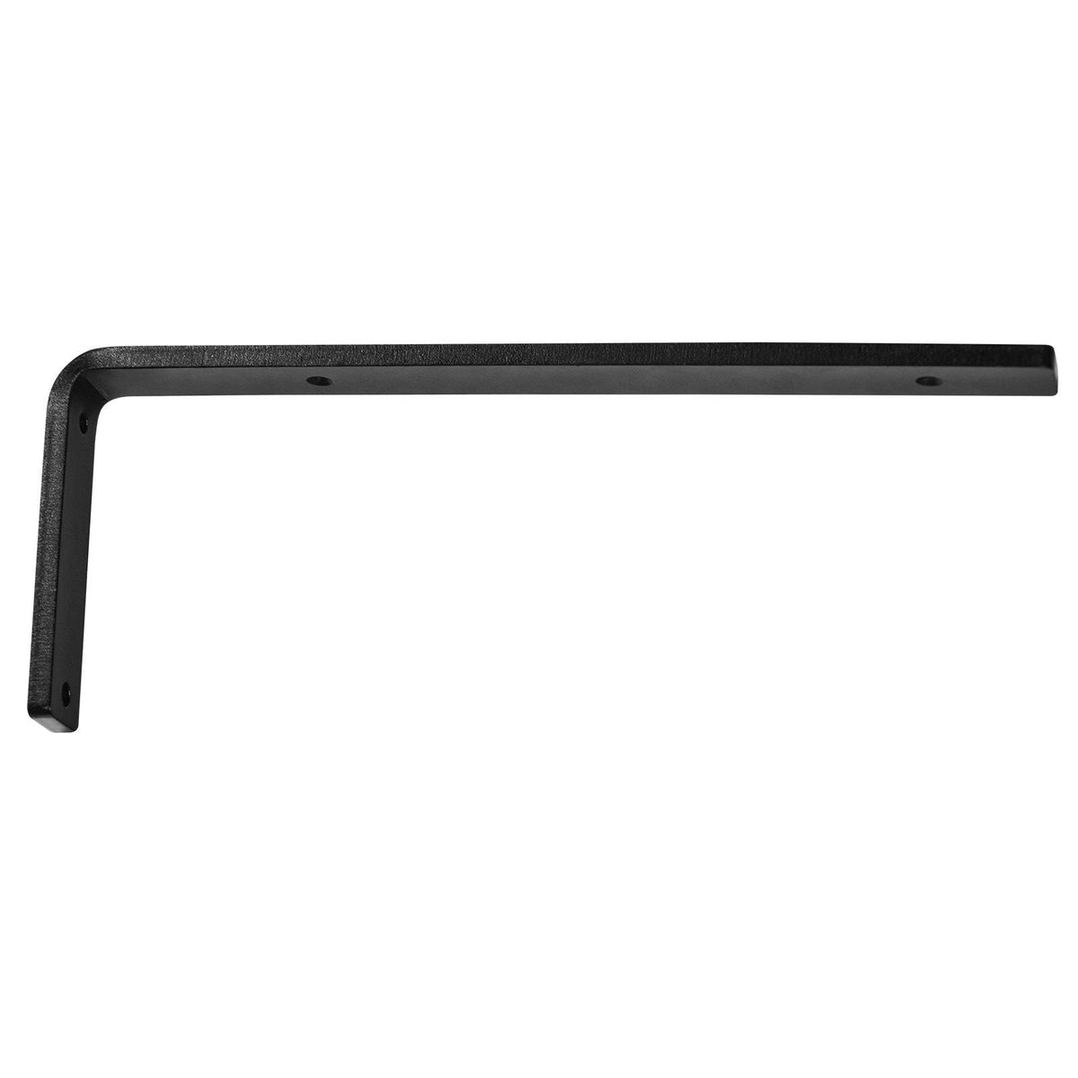 Shelf Bracket, 16 x 6 in 4 Pcs, Heavy Duty Floating Shelf Brackets, Brackets for Shelves, 10mm Thick Matte Black L Shelf Bracket,Steel Shelving Brackets with 160 lbs Load Capacity