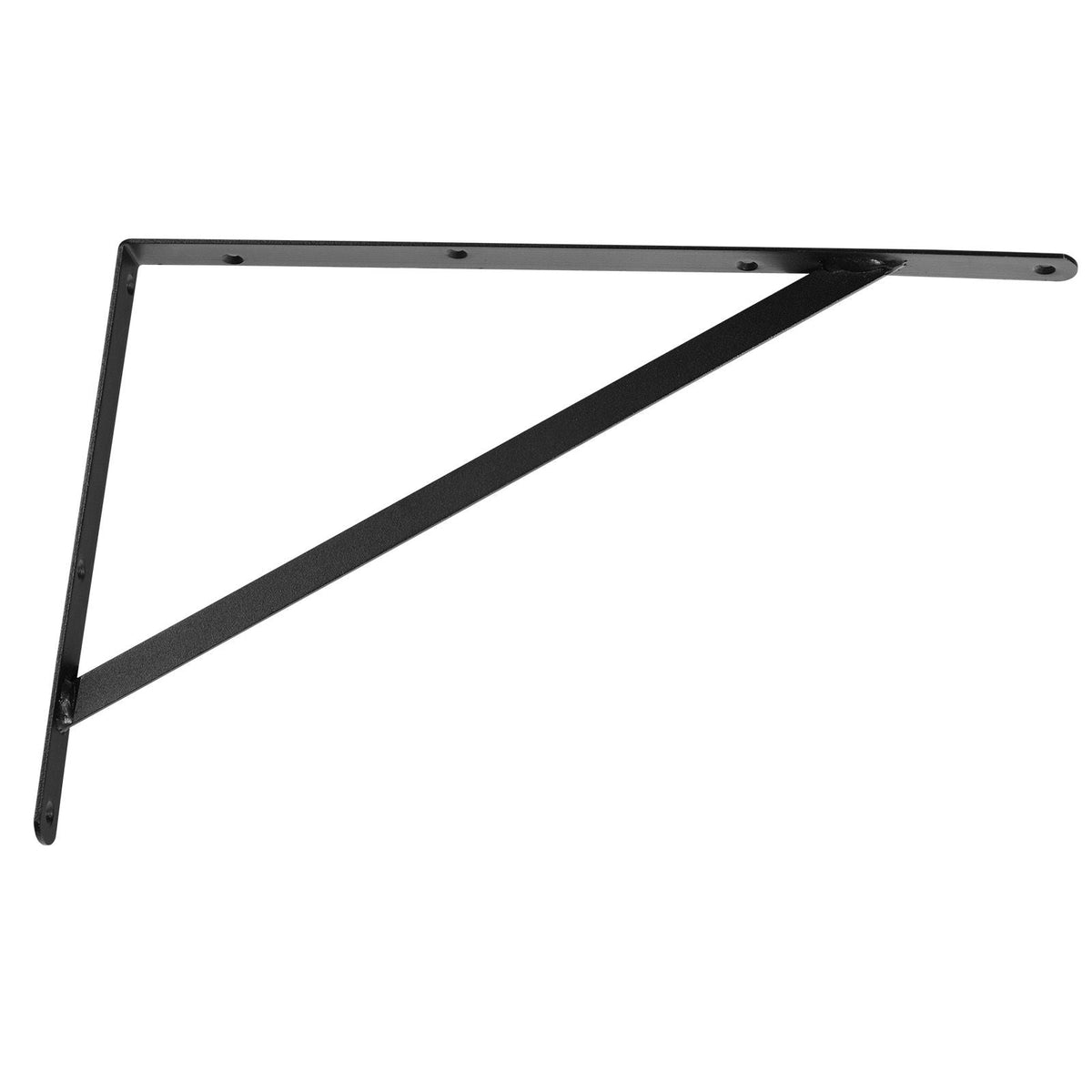 Shelf Bracket, 18 x 12 in 12 Pcs, Heavy Duty Floating Shelf Brackets, Brackets for Shelves, 3mm Thick Matte Black Triangle Shelf Bracket,Steel Shelving Brackets with 160 lbs Load Capacity