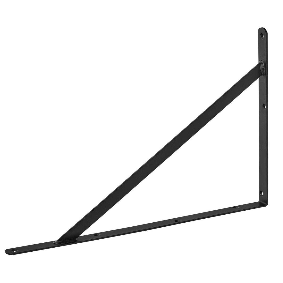 Shelf Bracket, 18 x 12 in 12 Pcs, Heavy Duty Floating Shelf Brackets, Brackets for Shelves, 3mm Thick Matte Black Triangle Shelf Bracket,Steel Shelving Brackets with 160 lbs Load Capacity