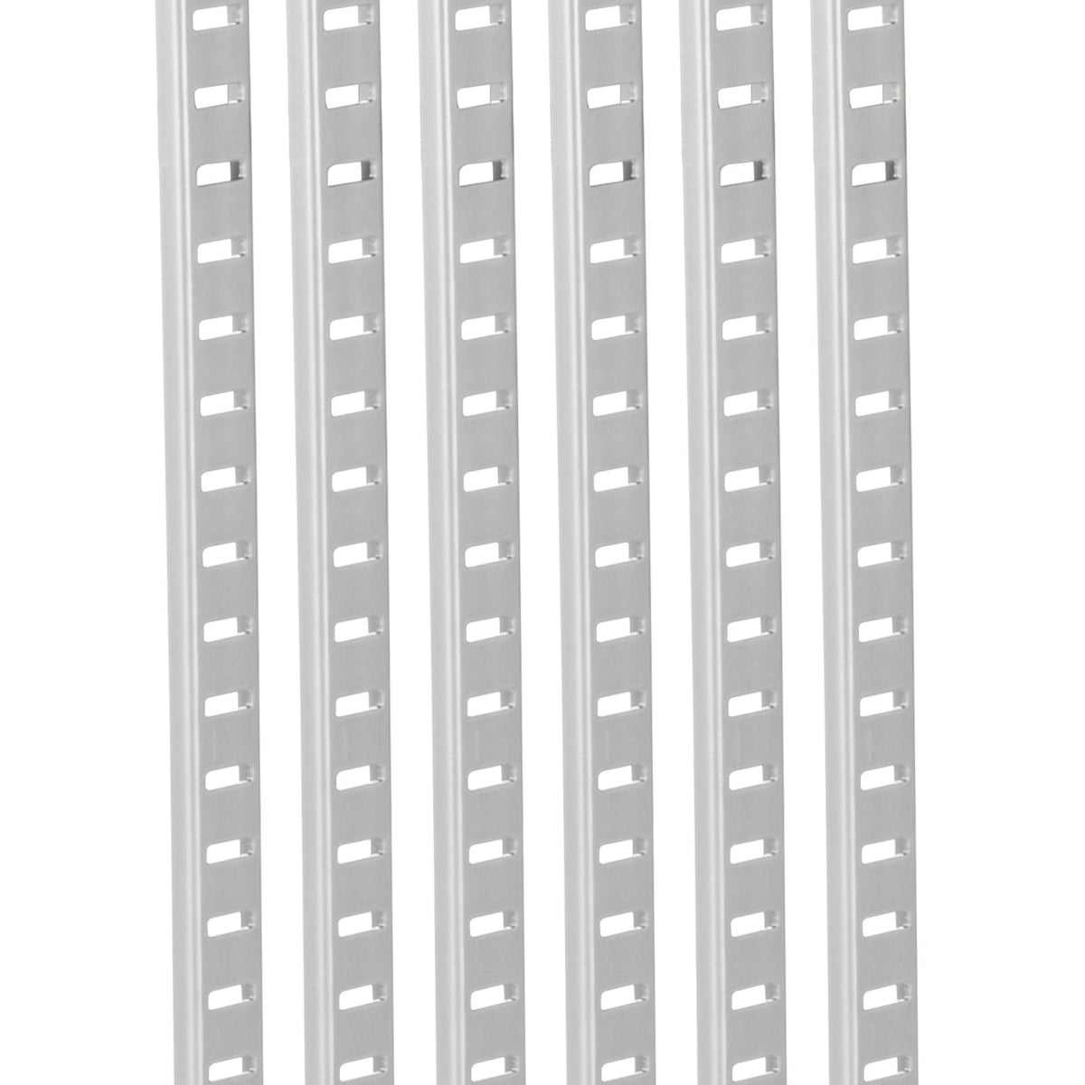 Shelf Pilaster, 72.7-inch 20 Pack, Adjustable Shelf Brackets Steel Mortise Mount Pilaster Strip Standards with 140 Screws, Suitable for Wall Shelving System Cabinet Closet Organization