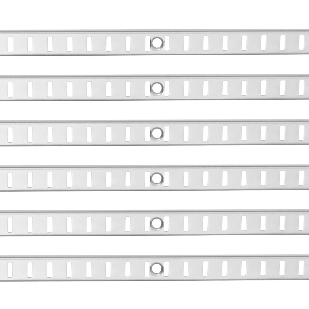 Shelf Pilaster, 72.7-inch 20 Pack, Adjustable Shelf Brackets Steel Mortise Mount Pilaster Strip Standards with 140 Screws, Suitable for Wall Shelving System Cabinet Closet Organization
