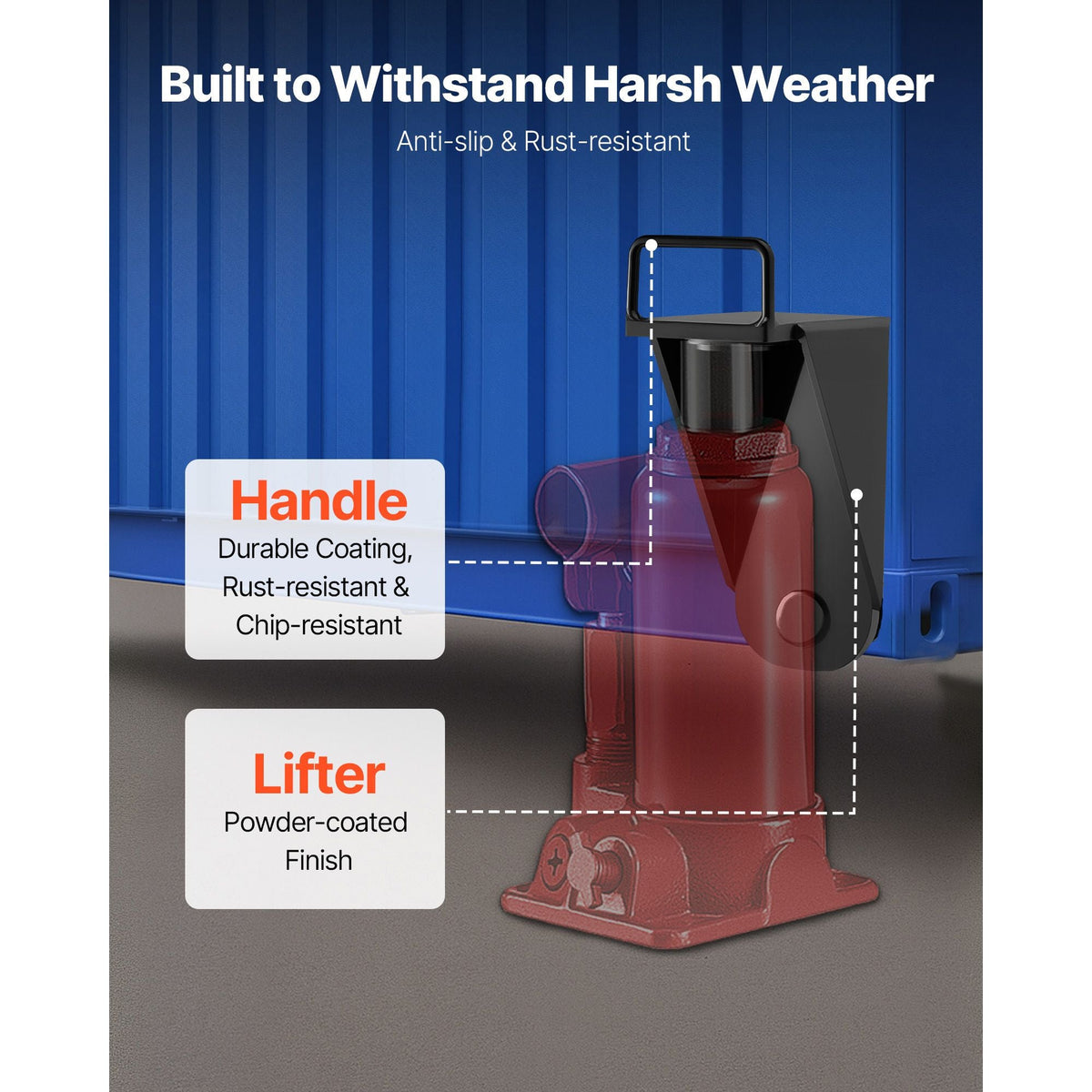 Shipping Container Jack Lug with U-Shaped Handle, 1-Pack, Storage Leveler Booster Withstands Sun & Rain, Heavy Duty Container Jack Lug for Shipping Industry, Logistics, Warehouse Management