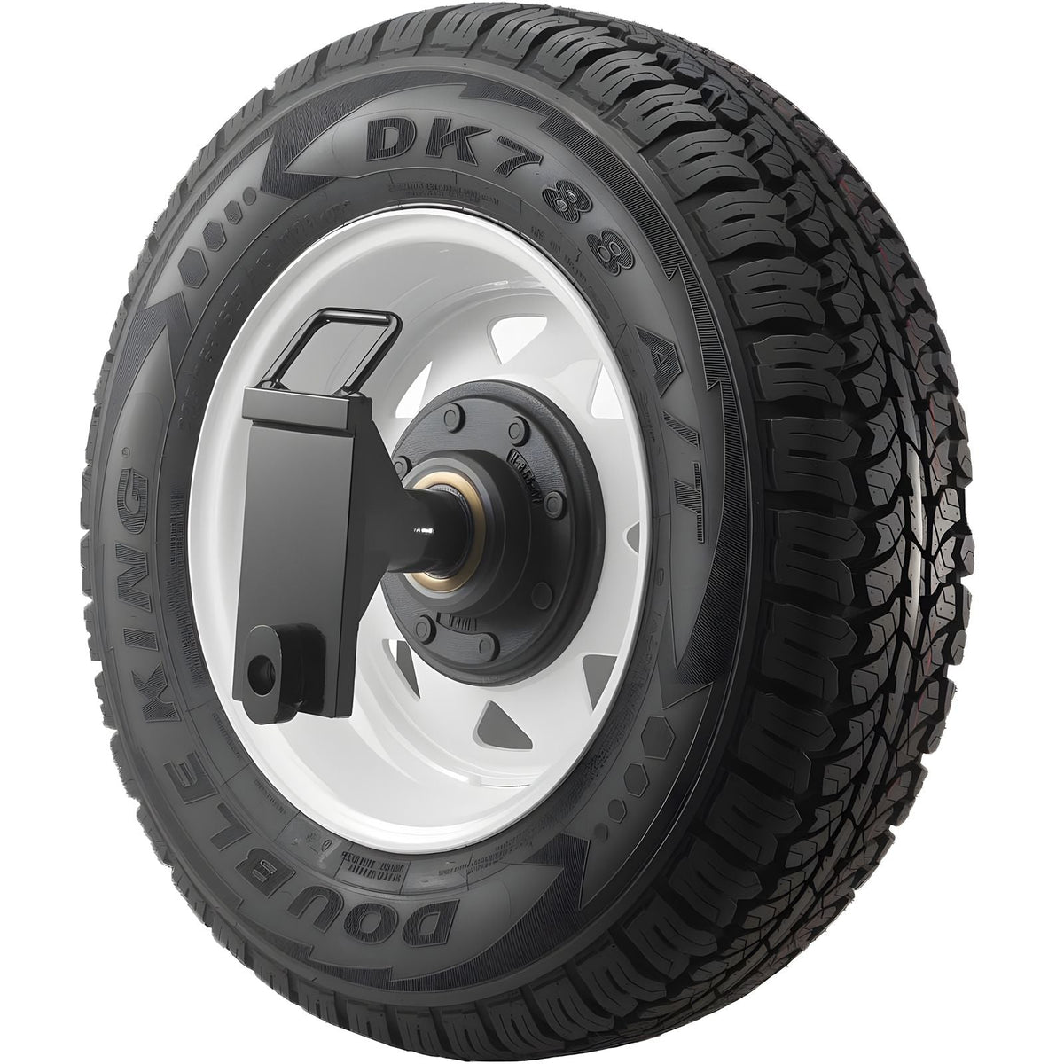 Shipping Container Wheels 8-Lug Wheels Kit, Heavy Duty Shipping Container Accessories with Ratchet Tie Down-Moves 20 ft - 40 ft, Secure Transport for Dock, Warehouse, Construction Site, Black