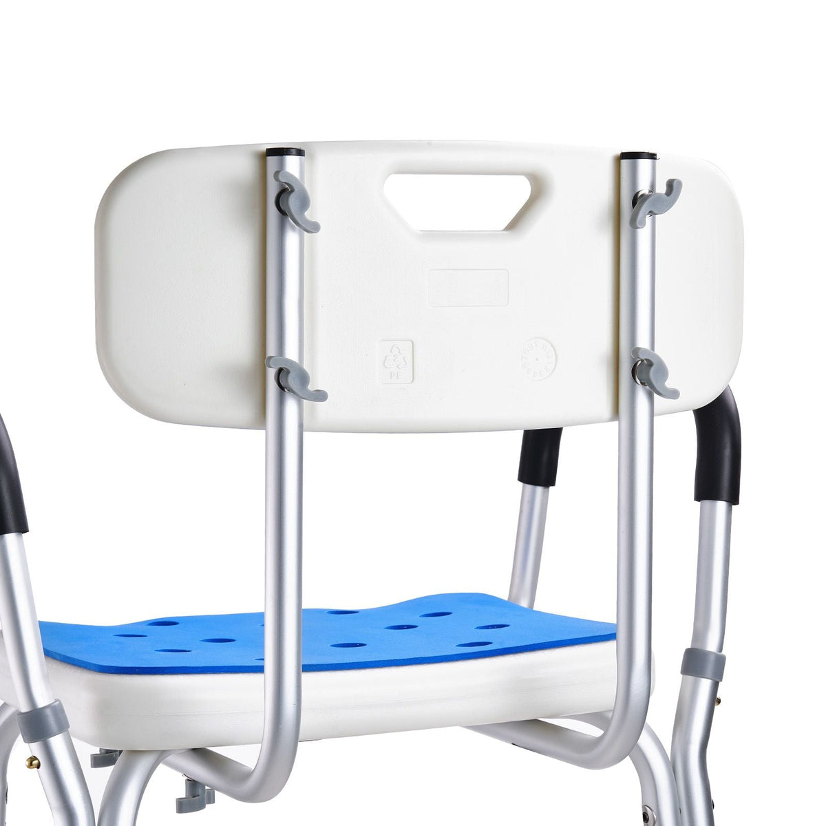 Shower Chair, 400 lbs Capacity, Shower Seat with Back, Adjustable Height Shower Stool, Shower Chair for Inside Shower Bathtub, Non-slip Bathroom Bench Bath Chair for Elderly Disabled Handicap