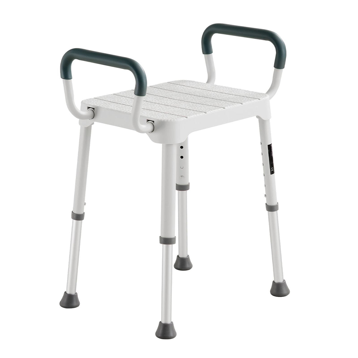 Shower Chair with Armrest, 6-Level Height Adjustable Bath Seat for Inside Shower or Tubs, Non-Slip Bathroom Bathtub Chair for Elderly Disabled Injured, 400LBS Capacity