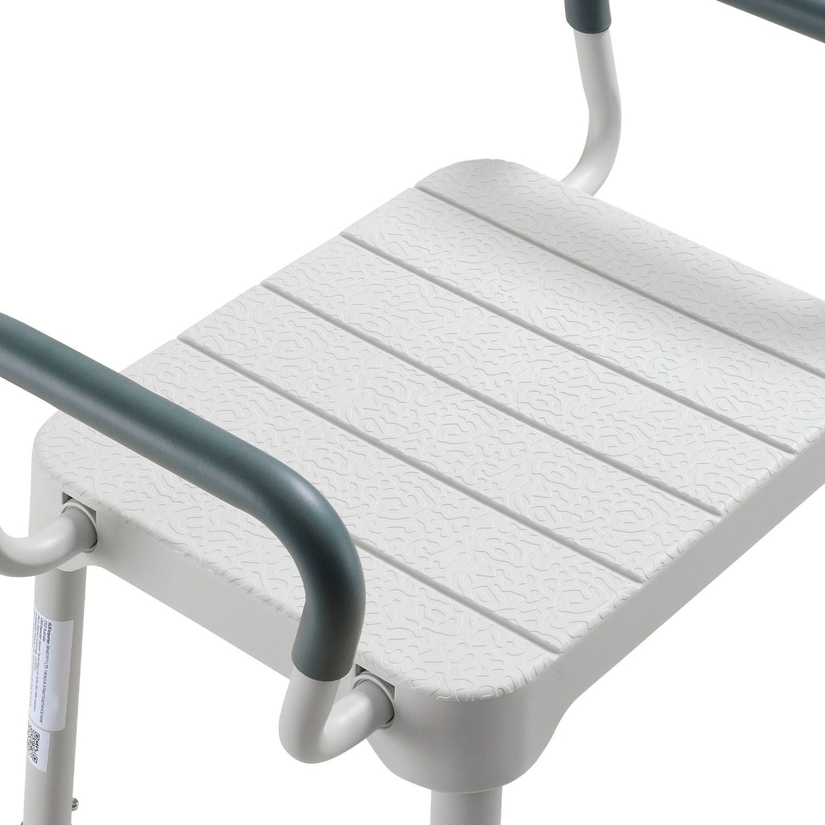Shower Chair with Armrest, 6-Level Height Adjustable Bath Seat for Inside Shower or Tubs, Non-Slip Bathroom Bathtub Chair for Elderly Disabled Injured, 400LBS Capacity