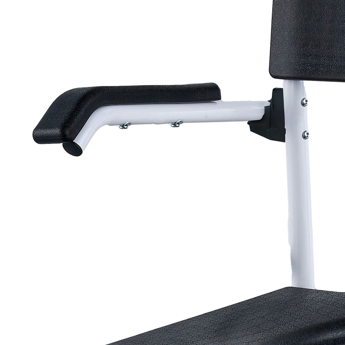 Shower Commode Wheelchair with 4 Lockable Wheels, Footrests, Flip-up Arms, 3-Level Adjustable Height, 5L Removable Bucket, 350 LBS Capacity, Commode Chair for Adults Seniors