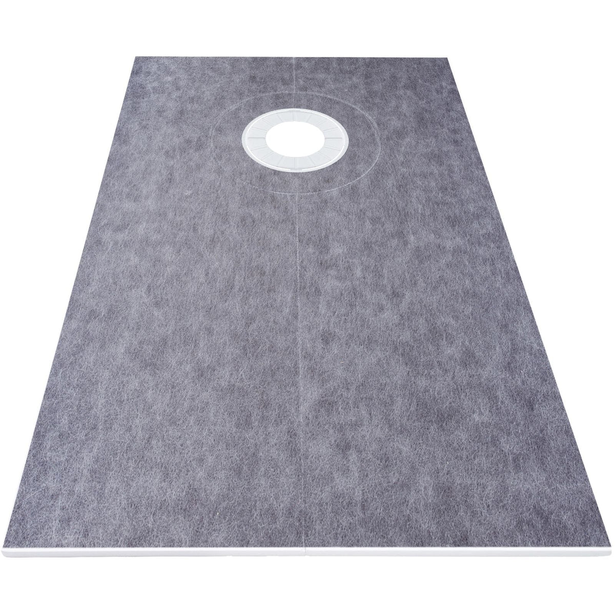 Shower Curb Kit, 38"x60" Watertight Shower Curb Overlay with 4\" ABS Offset Bonding Flange, 4\" Stainless Steel Grate, 2 Cuttable Shower Curb and Trowel, Shower Pan Slope Sticks Fit for Bathro
