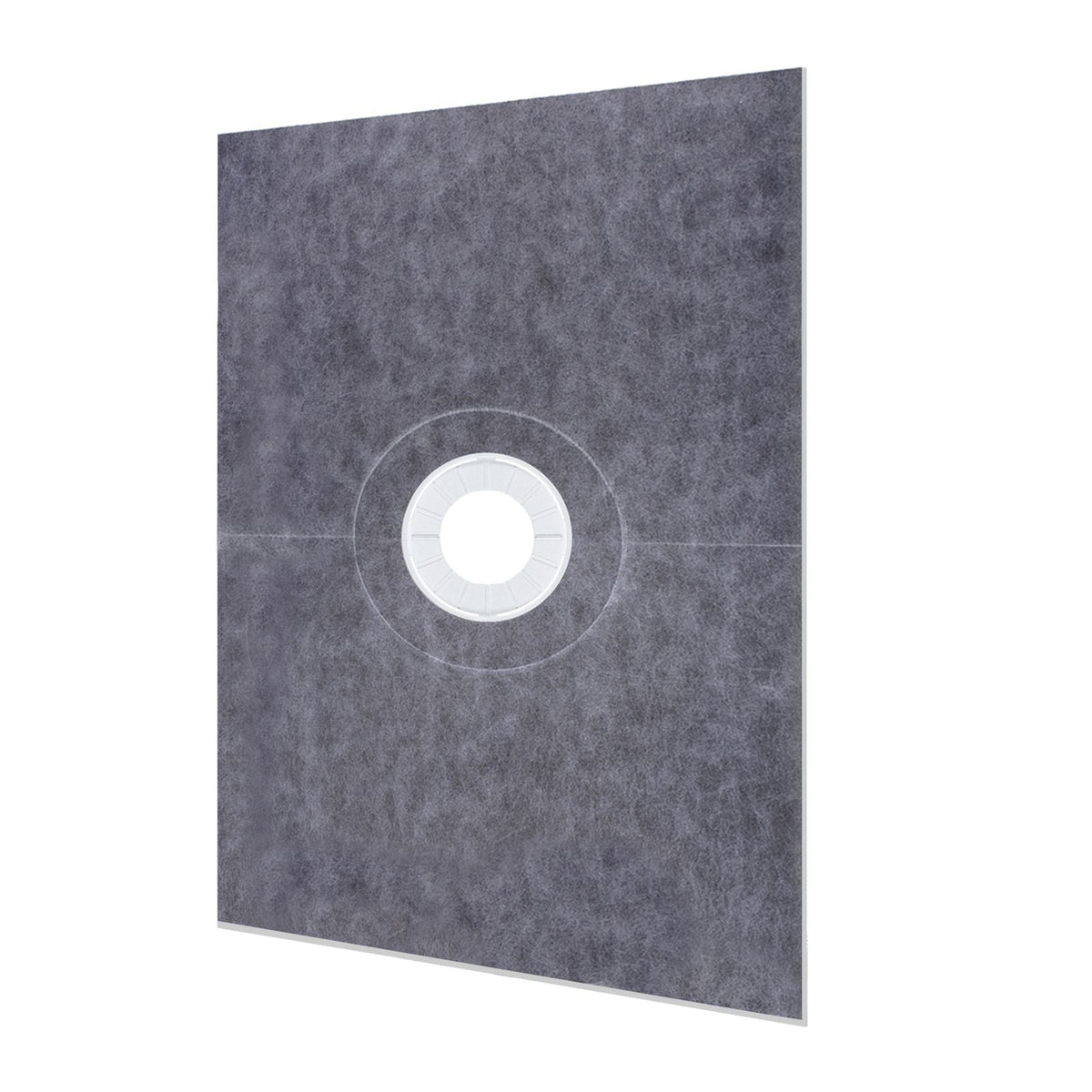 Shower Curb Kit, 38\"x60\" Watertight Shower Curb Overlay with 4\" PVC Central Bonding Flange, 4\" Stainless Steel Grate, 2 Cuttable Shower Curb and Trowel, Shower Pan Slope Sticks Fit for Bathr