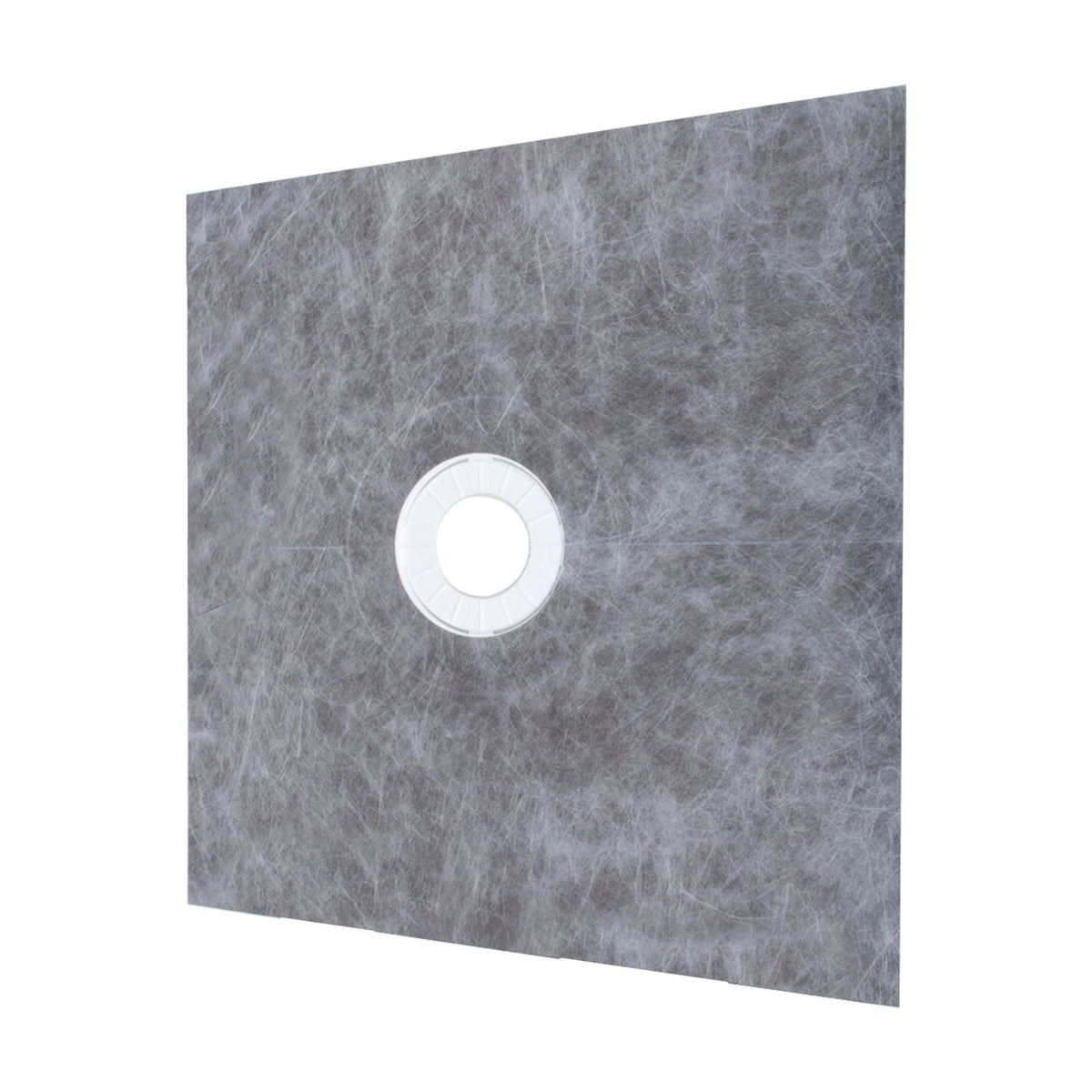 Shower Curb Kit, 48\"x48\" Watertight Shower Curb Overlay with 4\" PVC Central Bonding Flange, 4\" Stainless Steel Grate, 2 Cuttable Shower Curb and Trowel, Shower Pan Slope Sticks Fit for Bathr