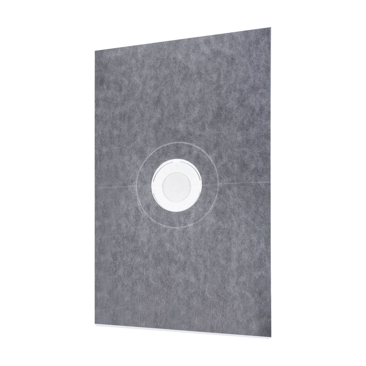 Shower Curb Kit, 48\"x72\" Watertight Shower Curb Overlay with 4\" PVC Central Bonding Flange, 4\" Stainless Steel Grate, 2 Cuttable Shower Curb and Trowel, Shower Pan Slope Sticks Fit for Bathr