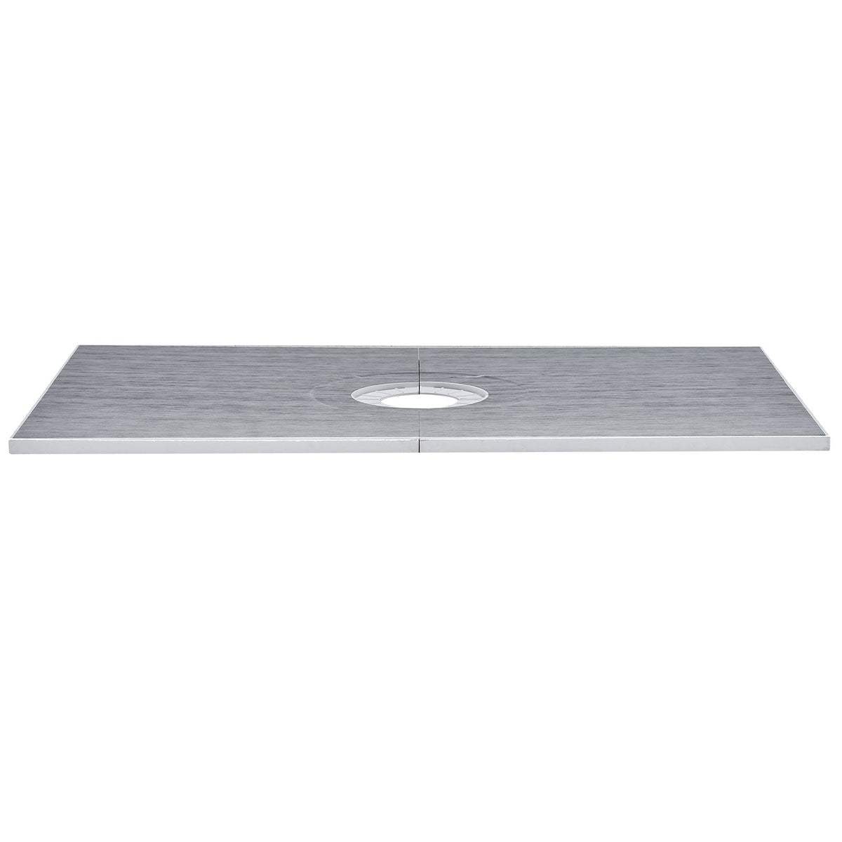 Shower Curb Kit, 60"x38" Shower Pan Kit with 6.3" Central Drain, Lightweight EPS Shower Installation Kits with 2 Waterproof Cloths, Shower Pan Slope Sticks Fit for Bathroom